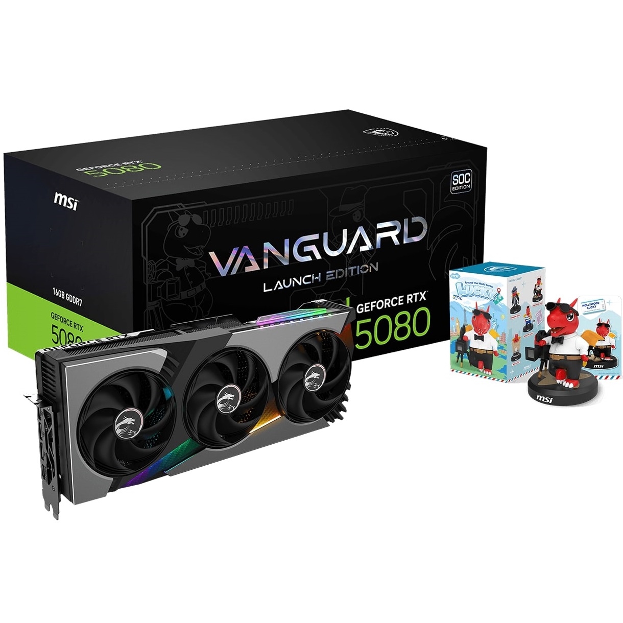 GPU RTX 5080 16GB SOC MSI VANGUARD LAUNCH EDITION